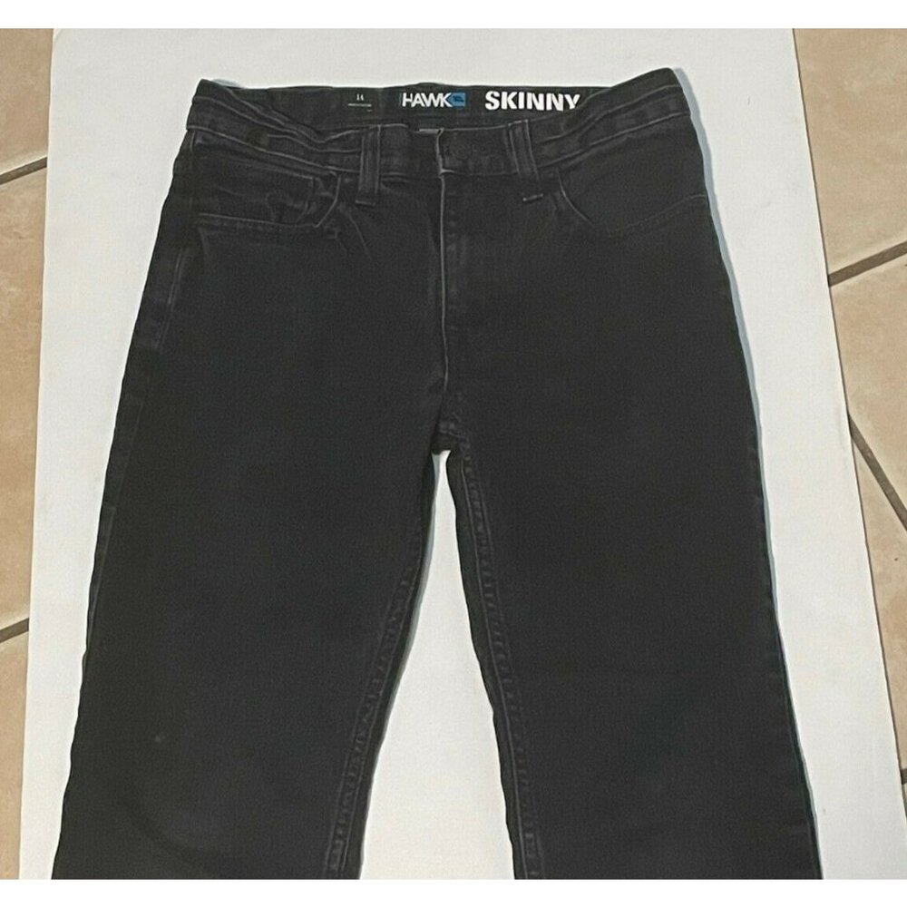 Tony Hawk jeans youth 14 skinny skateboarding 24 x 28 black